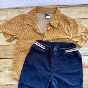 Old Navy Brown Button Down Matching Set